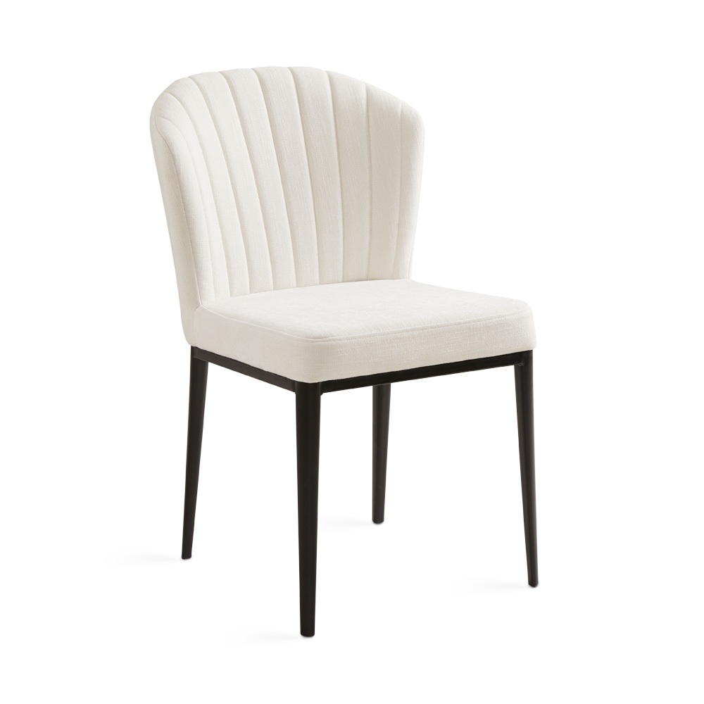 Shell Dining Chair: Ivory Linen